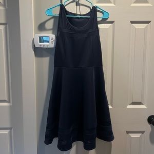 Navy blue lulus dress with mesh details